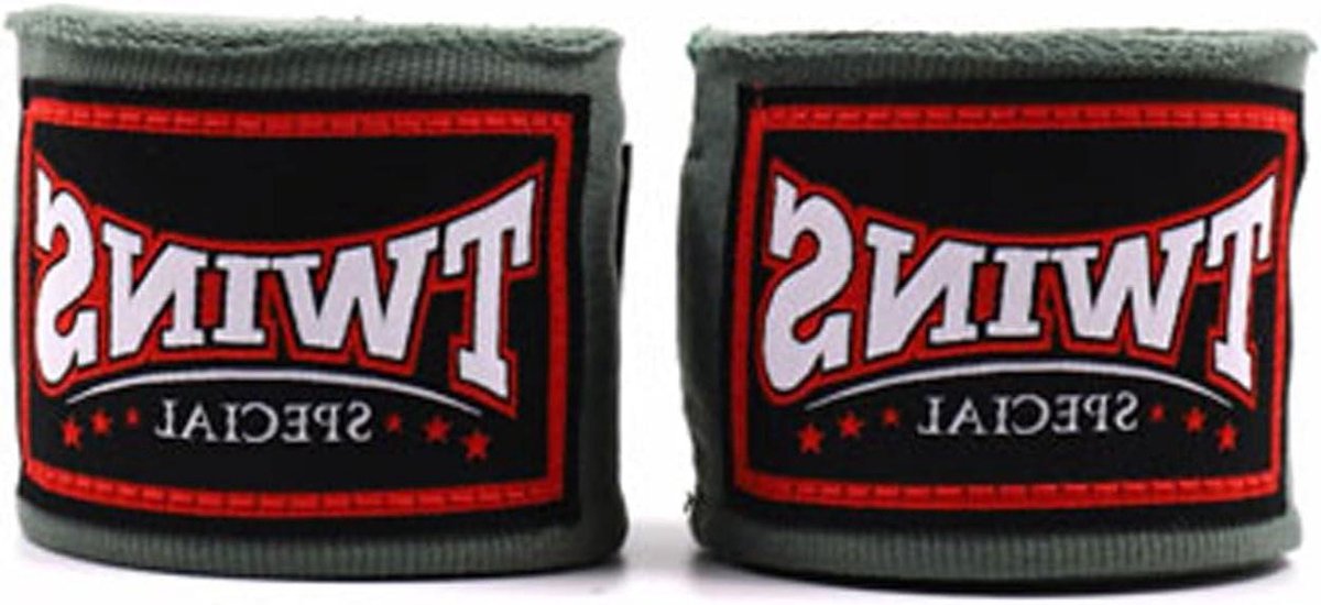 Elastische Handwraps - Zwachtels Boksen - Vechtsport Training - Hoogwaardig Katoen - 5m - Olijfgroen