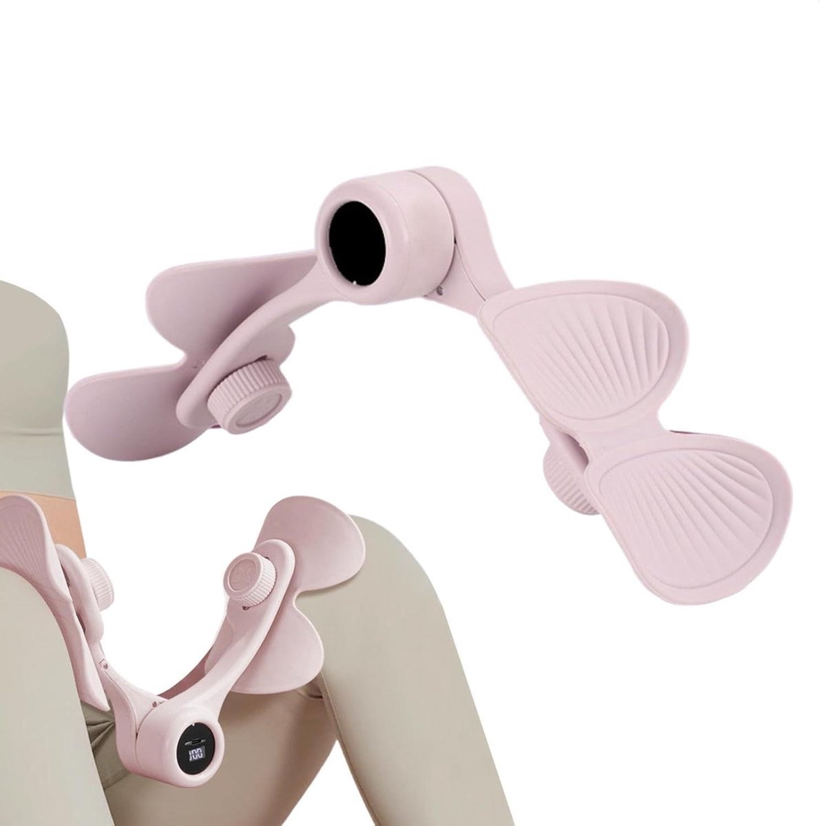 Bekkenbodemspiertrainer - Binnenbeen trainer - Bekkenbodem training - Digitaal display - 36.5 x 17 x 15.5 cm - Paars
