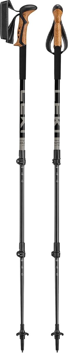 SnelShoppen - Verstelbare Wandelski Stokken met Speed Lock Plus Vario, Aergon Lock Systeem, Zachte Strap 2.0, Ideaal voor Bergtochten, Hiking, Outdoor