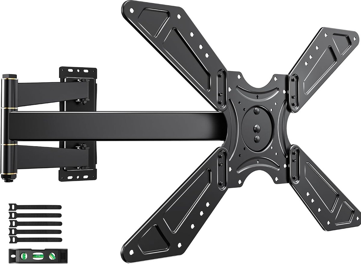 TV muurbeugel 32-75 inch - lange afstandsbeugel - 180° draaibaar - ideaal voor hoeken - SnelShoppen