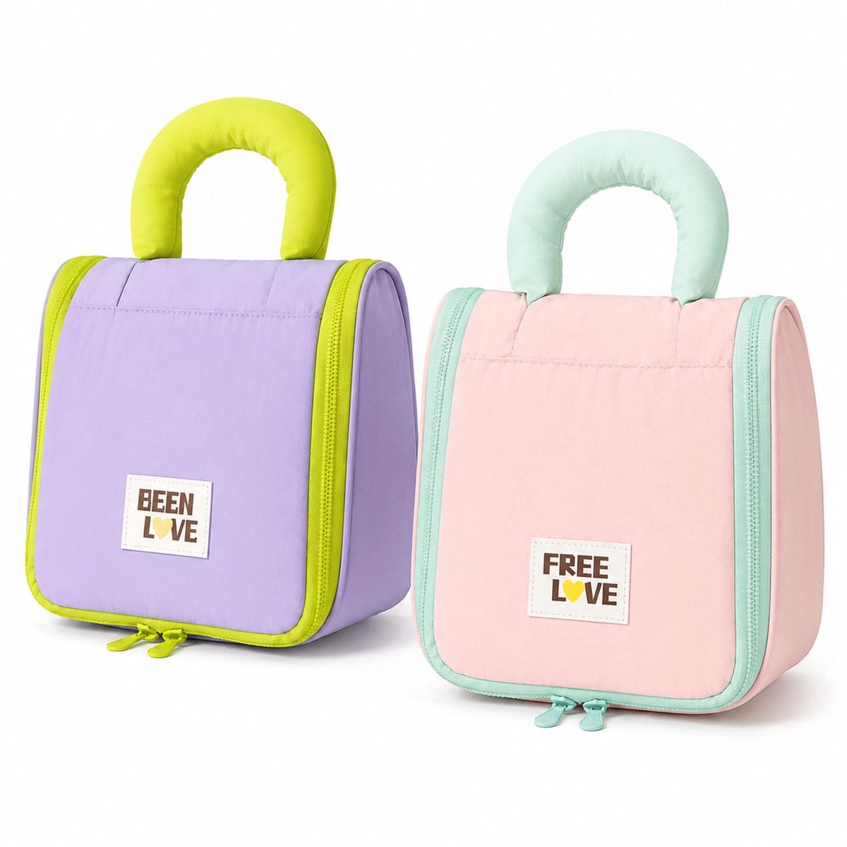 Omgoods - Opvouwbare Reistas met Haak - Waterdichte Make-uptas voor Dames, 2 Stuks