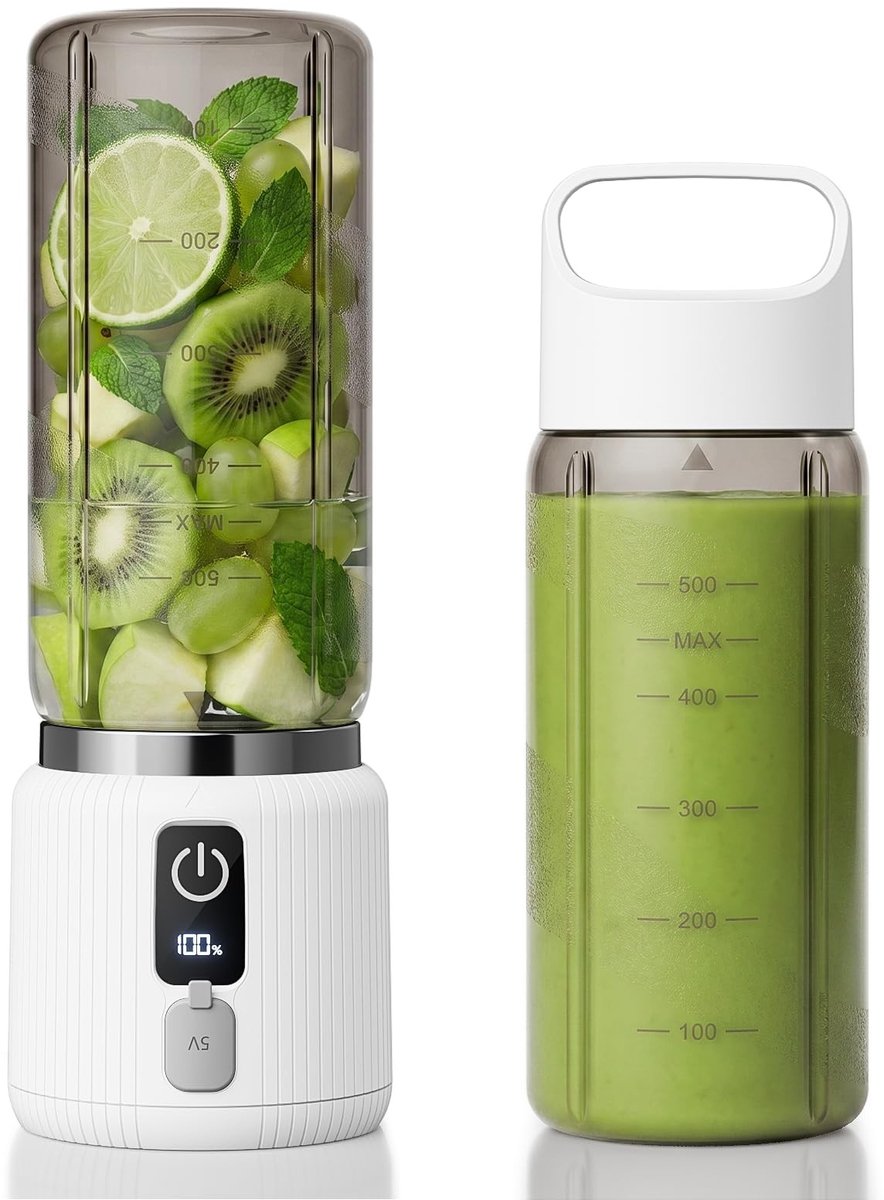 Omgoods - Draagbare Mixer met LED Display en 500ml Capaciteit