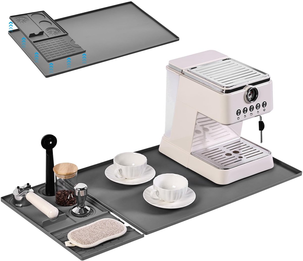 Omgoods - 3-in-1 Siliconen Koffiematset met Afdruip- en Tamping-pad