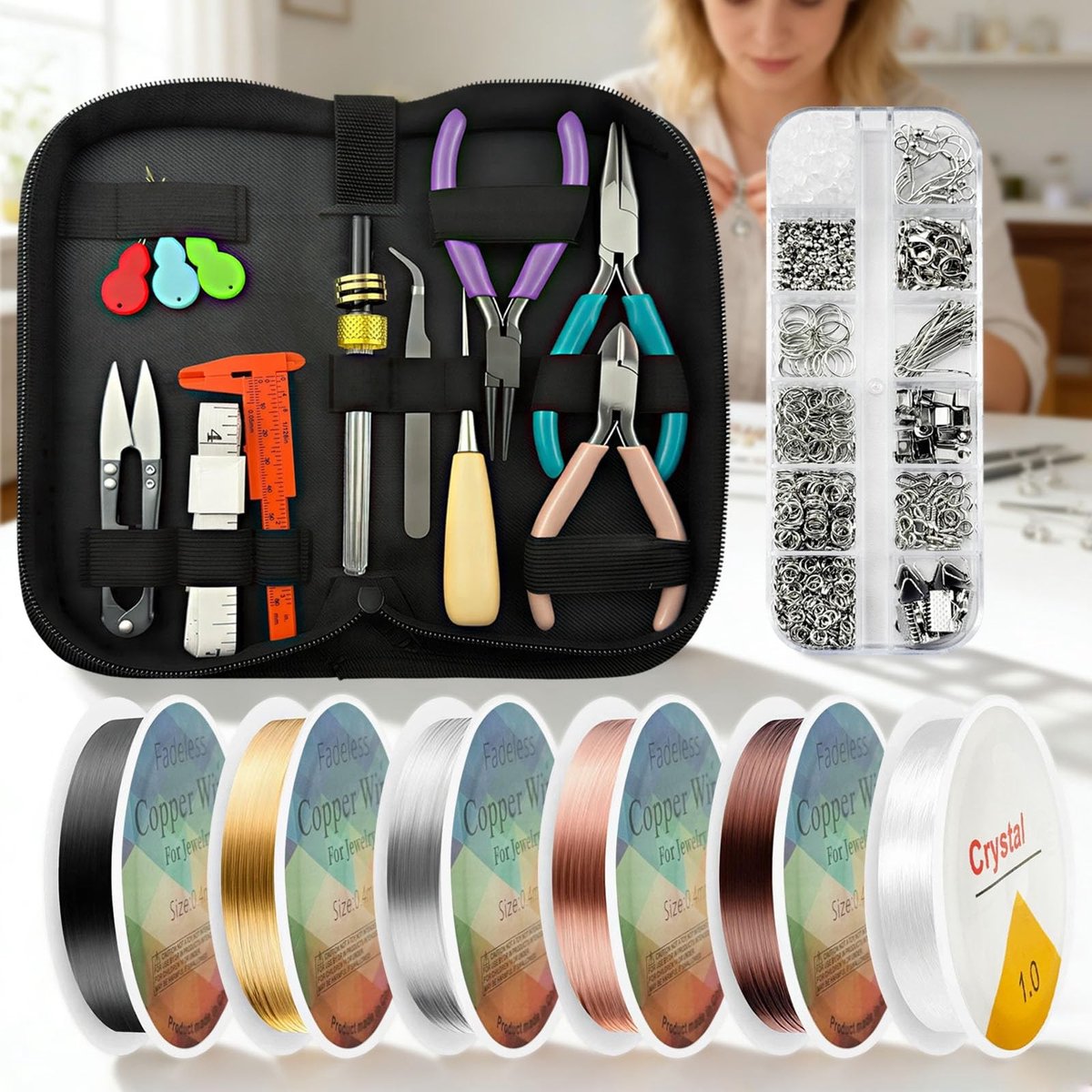 Omgoods - DIY Sieraden Maakset met Gereedschap en Onderdelen