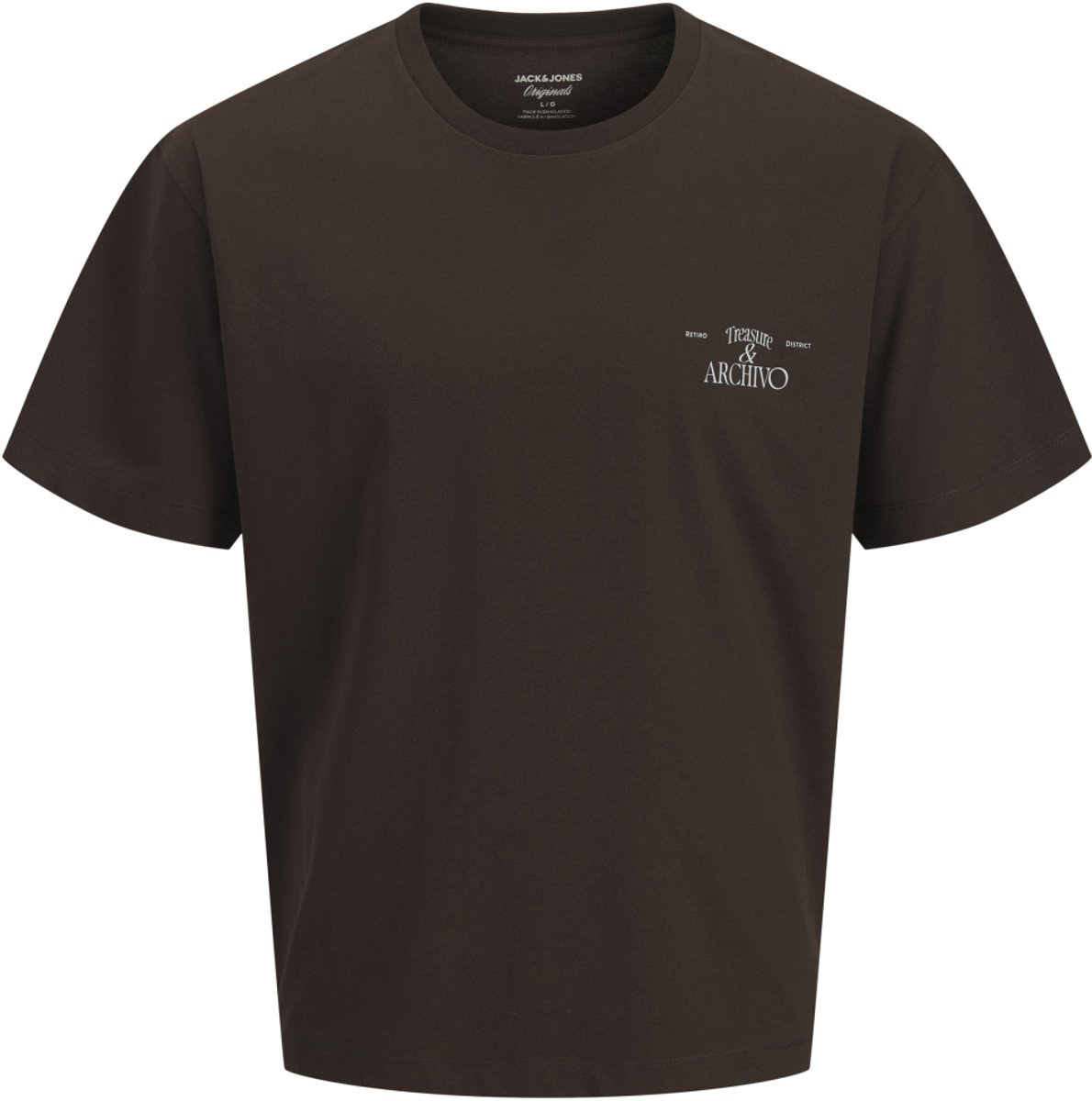 Jack & Jones T-shirt Jorsalamanco Photo Back Tee Ss Cn S 12303070 Java Mannen Maat - L