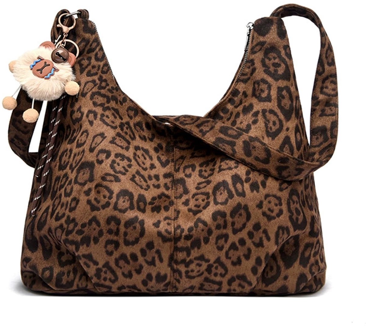 Omgoods - Suède Tote Bag met Verstelbare Schouderriem