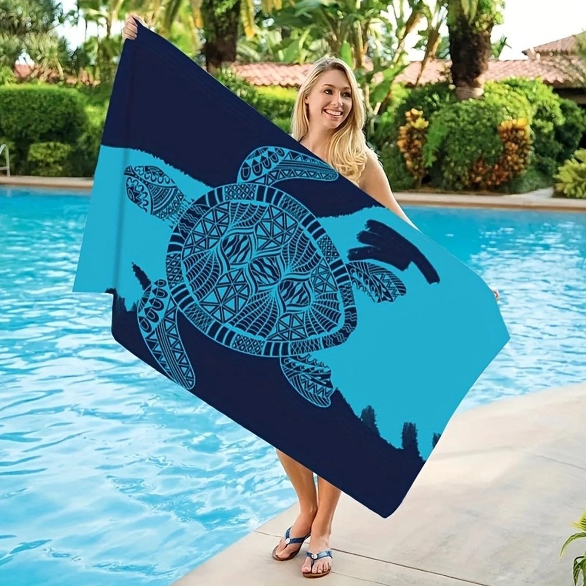 Omgoods - Grote Microvezel Strandhanddoek 180x80cm