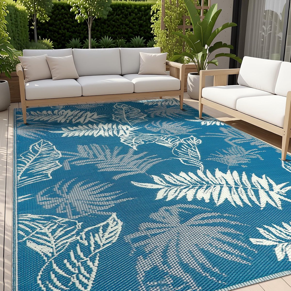 Omgoods - Weerbestendige Reversible Tuinmat 150 x 245 cm