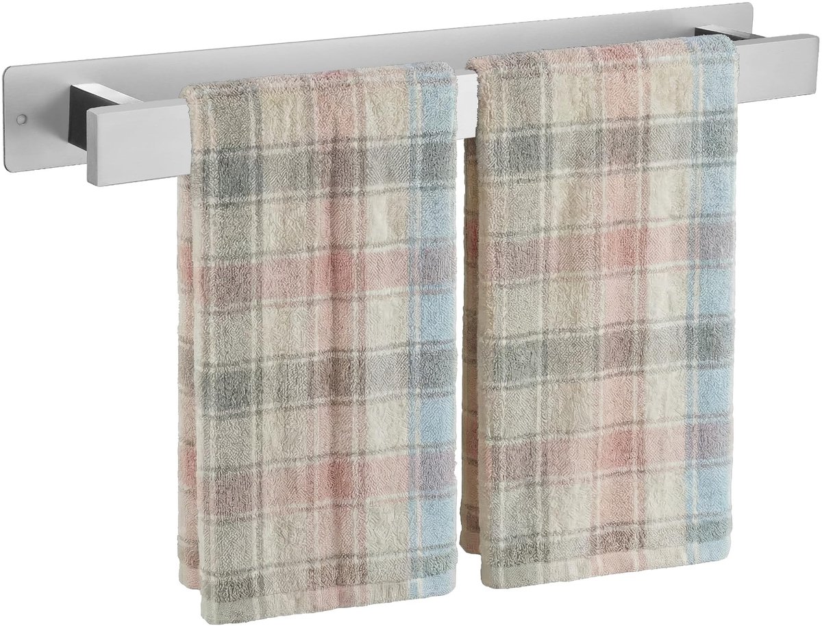 Omgoods - Handdoekrek 50 cm - Zelfklevend of Schroefbevestiging