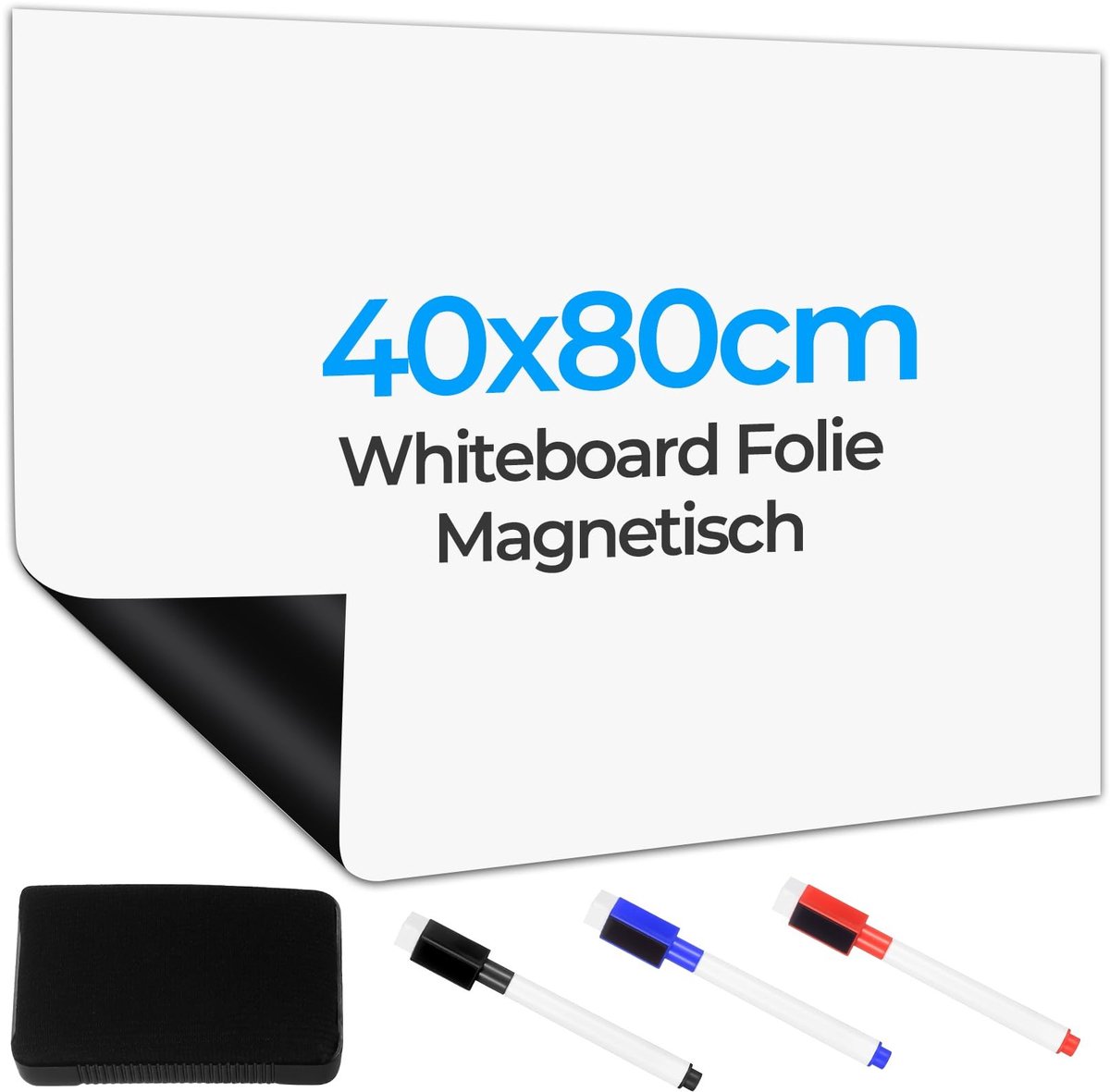 Omgoods - Magnetische Whiteboard Folie - Zelfklevend en Herbruikbaar voor Thuis en Kantoor