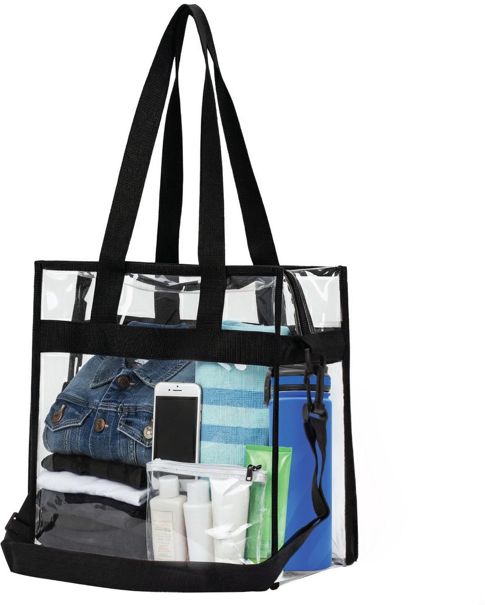 Omgoods - Grote Transparante Tote Bag voor Stadiongebruik