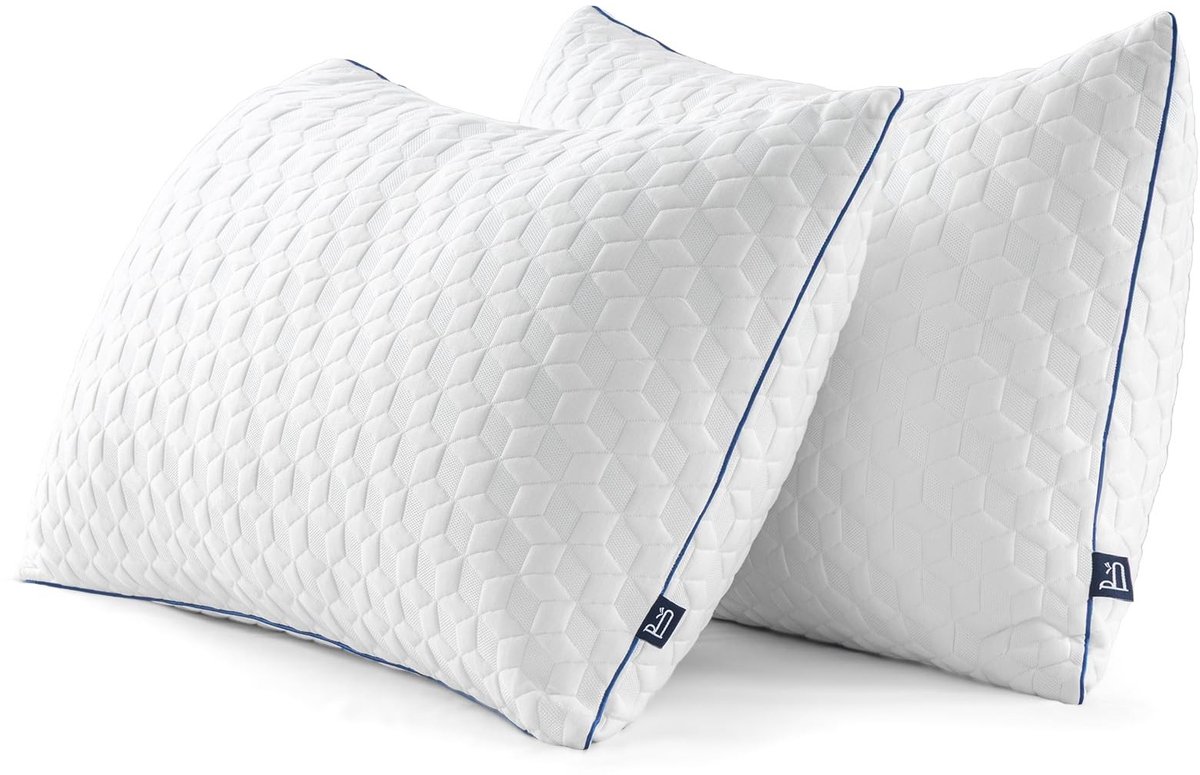 Omgoods - Hypoallergene Microvezel Kussens met Versnipperd Traagschuim