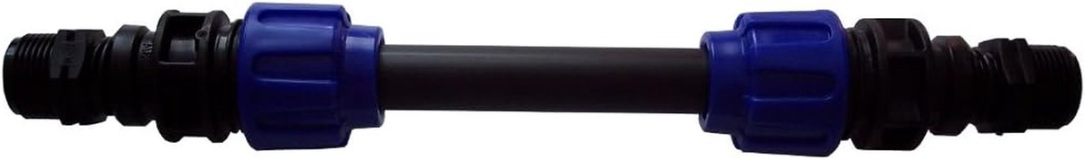 Regenton Connector - Gevelverbinding Waterton - Water Opvangen - 9-delige Set - 23 cm Buis - Blauw