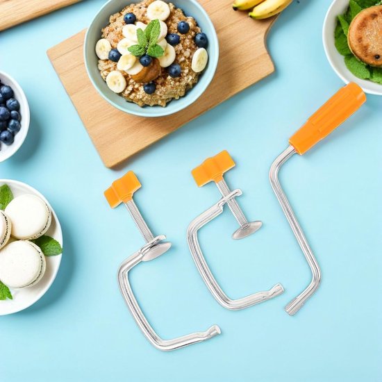 Pastamachine Onderdelen - Deegroller Klem - Zelf Pasta Maken - Metalen Tafelklemming - Diverse Maten - Diverse Kleuren van Pastamachine — afbeelding 4
