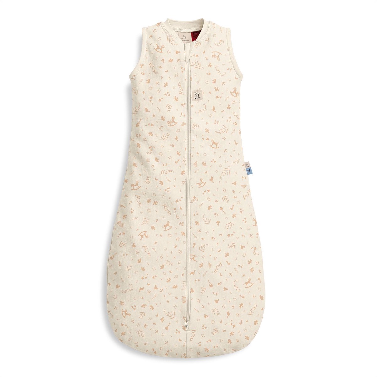 ergoPouch Jersey Slaapzak zonder mouwen -0,2 Tog - Slaapzak - Baby slaapzak - Slaapzak 8 -24 cm - Slaapzak 90 cm - LULLABY