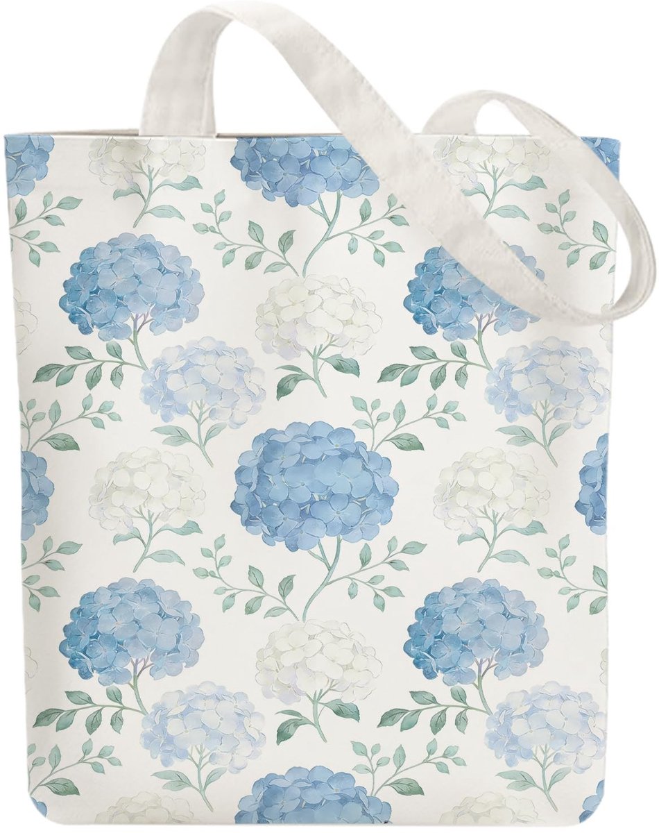 Omgoods - Gepersonaliseerde Katoenen Tas met Bloemenprint
