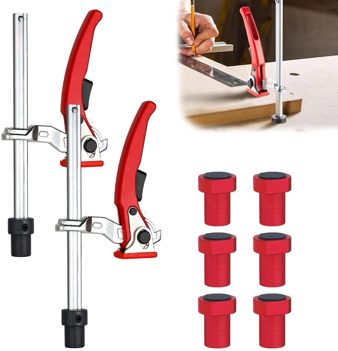 Omgoods - Set van 2 Bankklemmen voor Houtbewerking