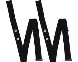 Verstelbare elastische band voor hartslagmeter, geschikt voor ANT+ en Bluetooth, ideaal voor sporters en fitnessmonitoring, compatibel met Garmin, Wahoo, Polar H10 H9, Coospo, Magene, Bryton, Livlov