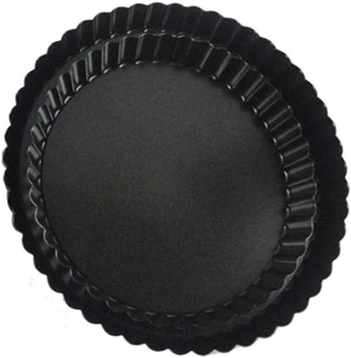 Pizza Tray - Bodemloze Pizzaplaat - Zelf Pizza Bakken - Anti-aanbaklaag - 20.3 cm - Grijs