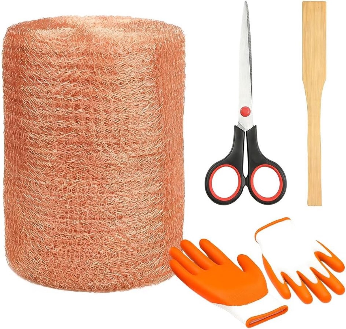 Copper tape against snails, copper net 12.7 cm x 10 m, copper wire against snails, raised slag, copper, 100% copper - ShopVlot