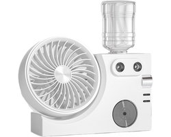 Mistventilator - Luchtkoeler Vernevelaar - Persoonlijke Verkoeling - Dubbele Verstuiver - 23 x 7 x…