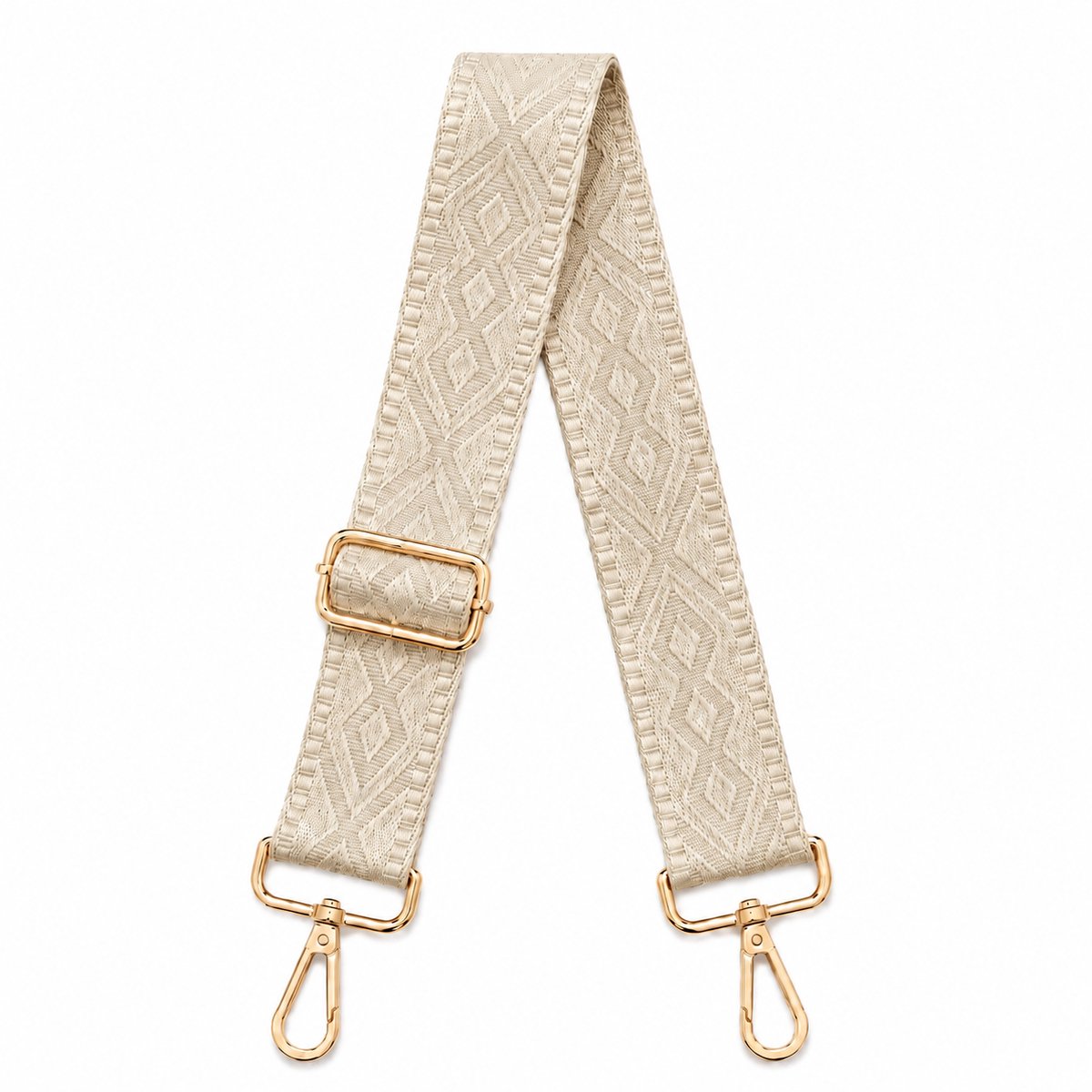 Consumerce® Verstelbare Tassenriem - Diamond Beige - Schouderband voor Tas - Schouder Band Bag Strap - Schouderriem - Tashengsel Crossbody