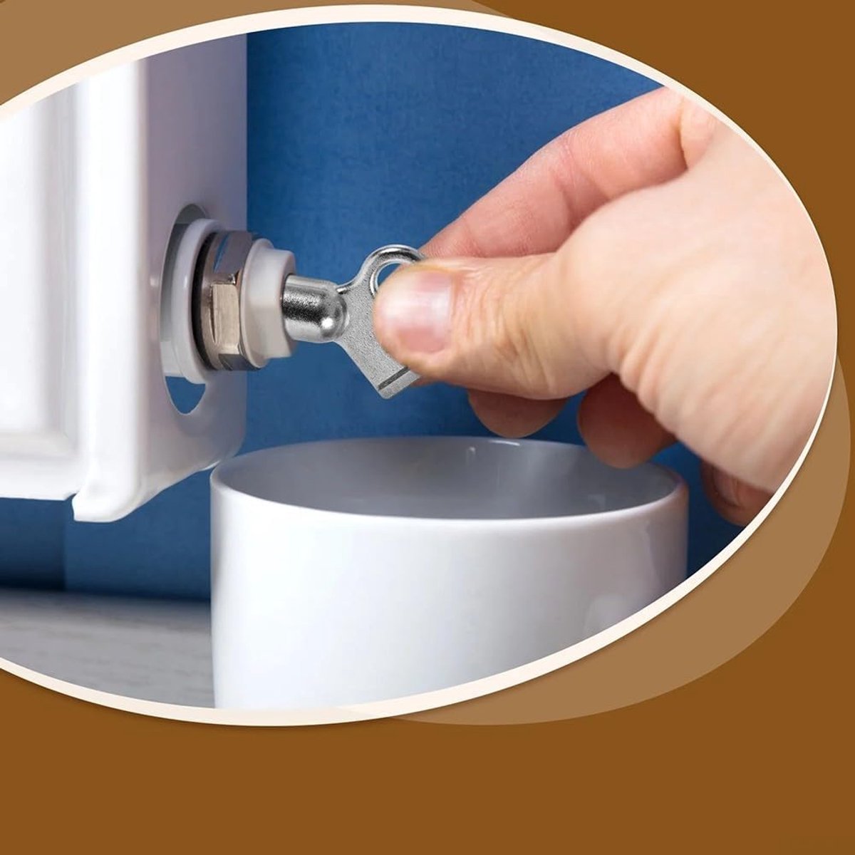 Ontluchtingssleutels Radiator - Radiator Sleutels - Radiator Ontluchten - Zinklegering Constructie - 10 stuks - Zilverkleurig