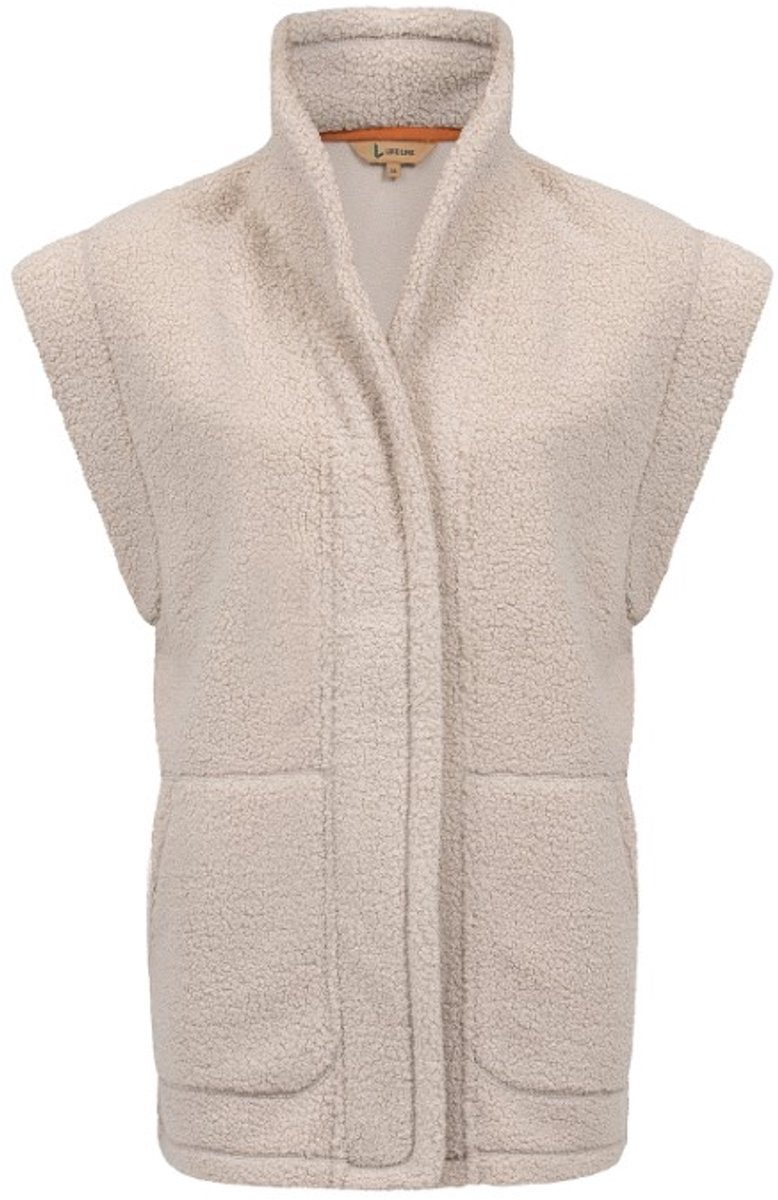 Bodywarmer Abby sherpa dames Life Line Beige