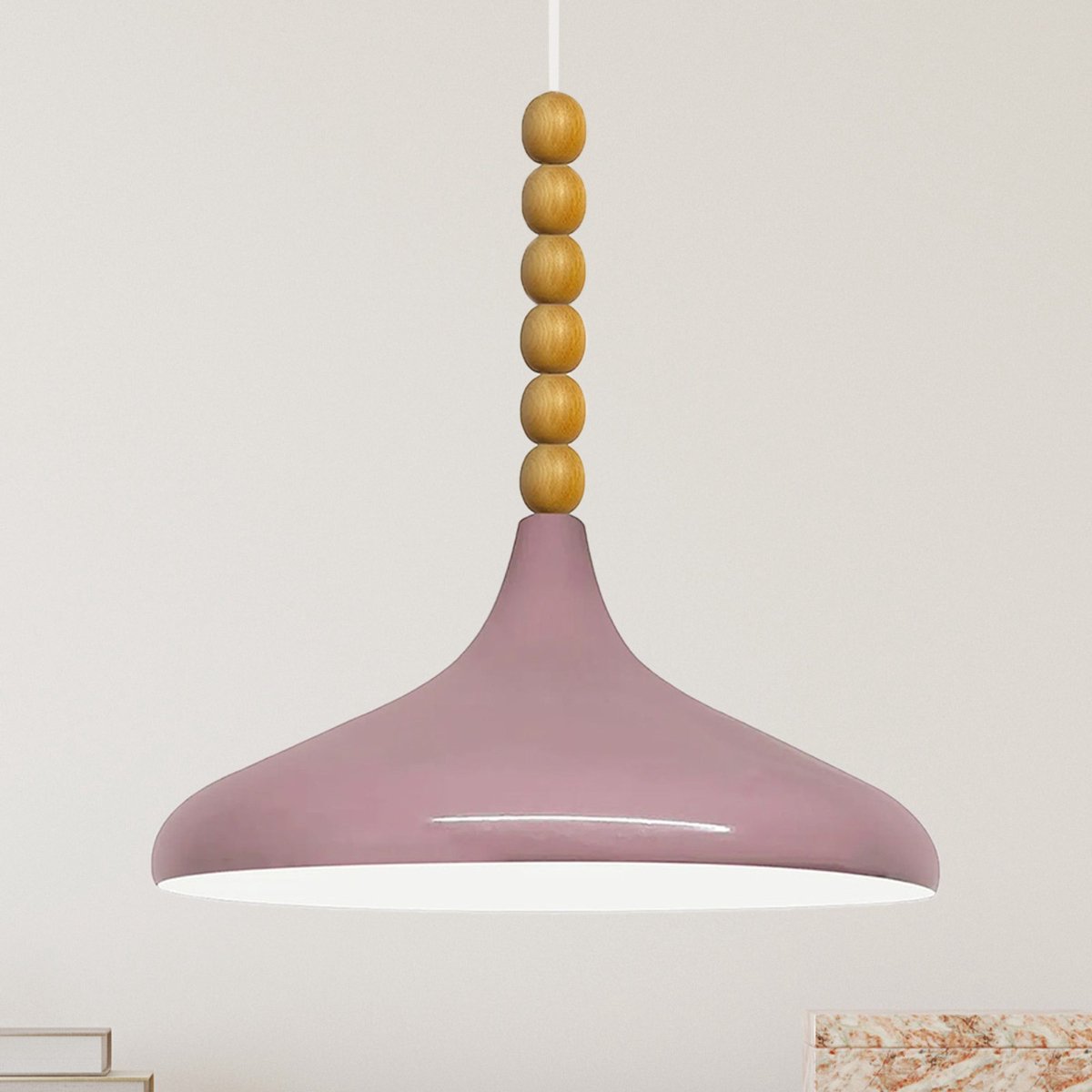 Bamyum Champion hanglamp, industriële Modern stijl, Ø35 cm, lila metalen lamp
