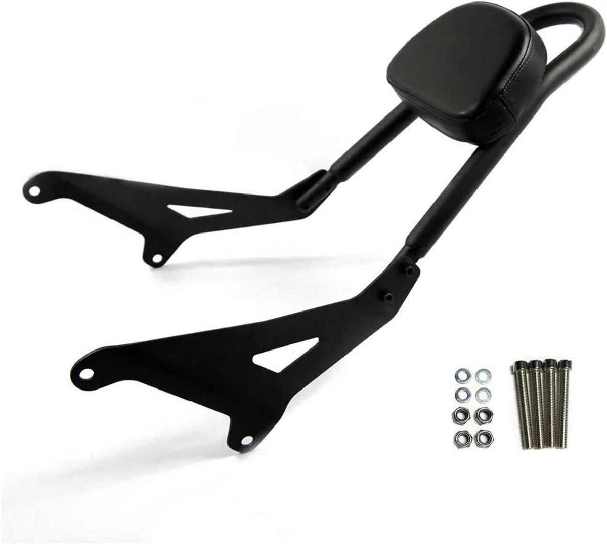 Motorfiets Passagierskussen - Rugleuning Motor - Comfortabel Reizen - Waterdicht LU-Leer - Niet gespecificeerd - Zwart