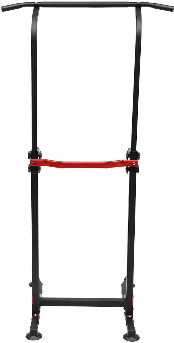 Casa Living Pull Up Station - Pull Up Bar - Multifunctioneel Krachtstation - Verstelbare Hoogte 165-210CM - Max. 150KG - Zwart