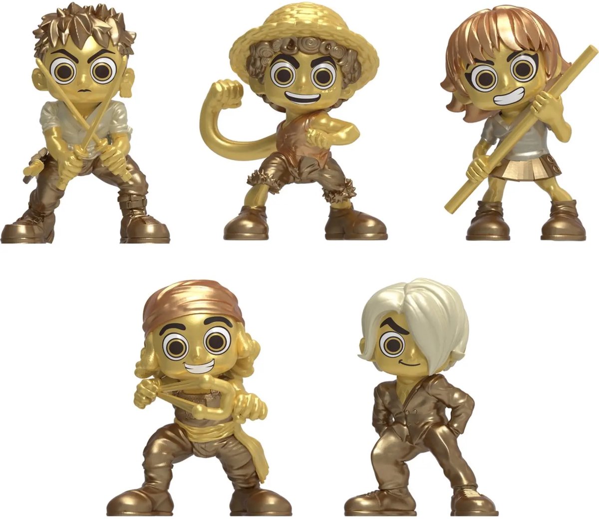 One Piece Treasure Chest Minifigure Pack - 5 delige set - 6 cm