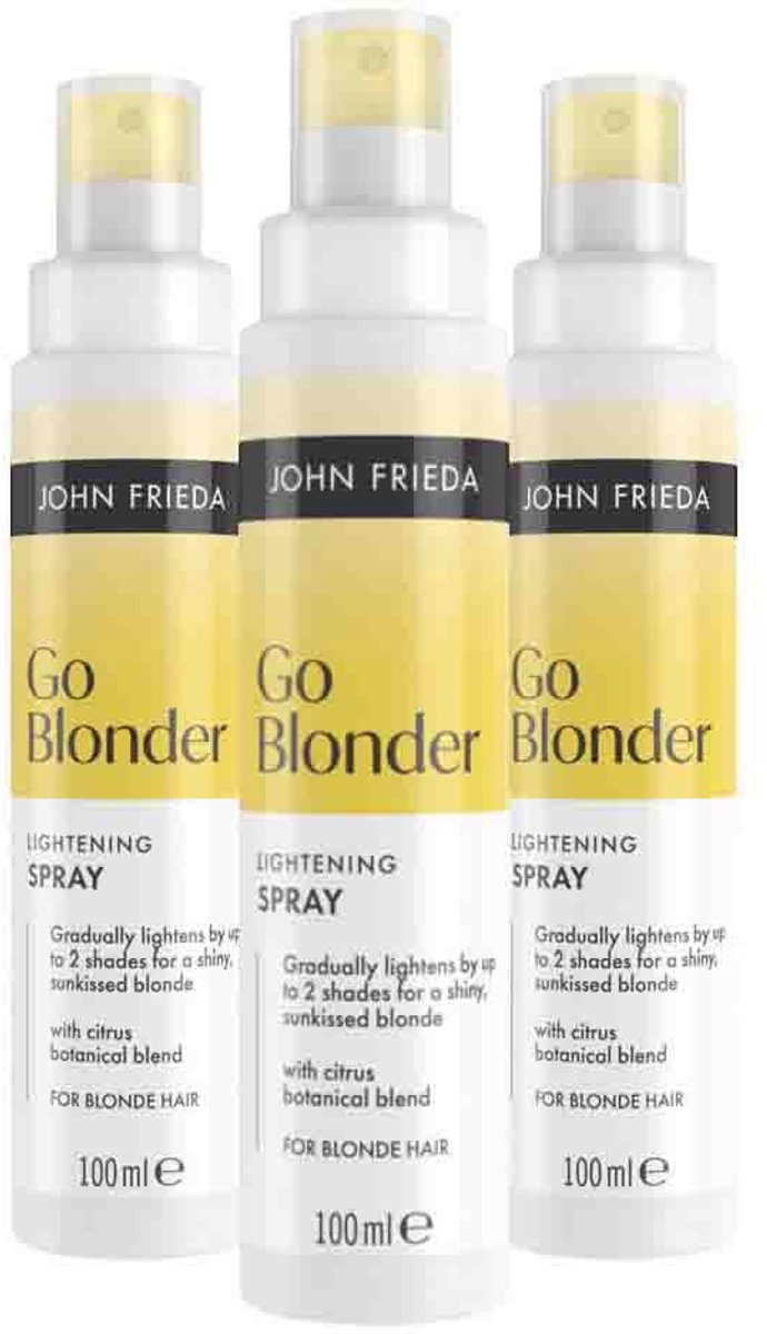 John Frieda - Go Blonder Lightening Haarspray - 3 x 100 ml - Voordeelverpakking