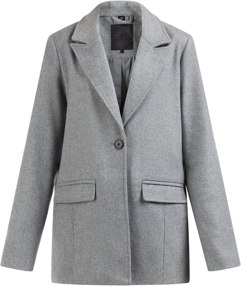 DreiMaster Lange blazer van wolmix
