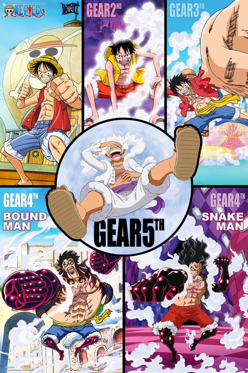 Poster One Piece - Gears History 61x91,5cm