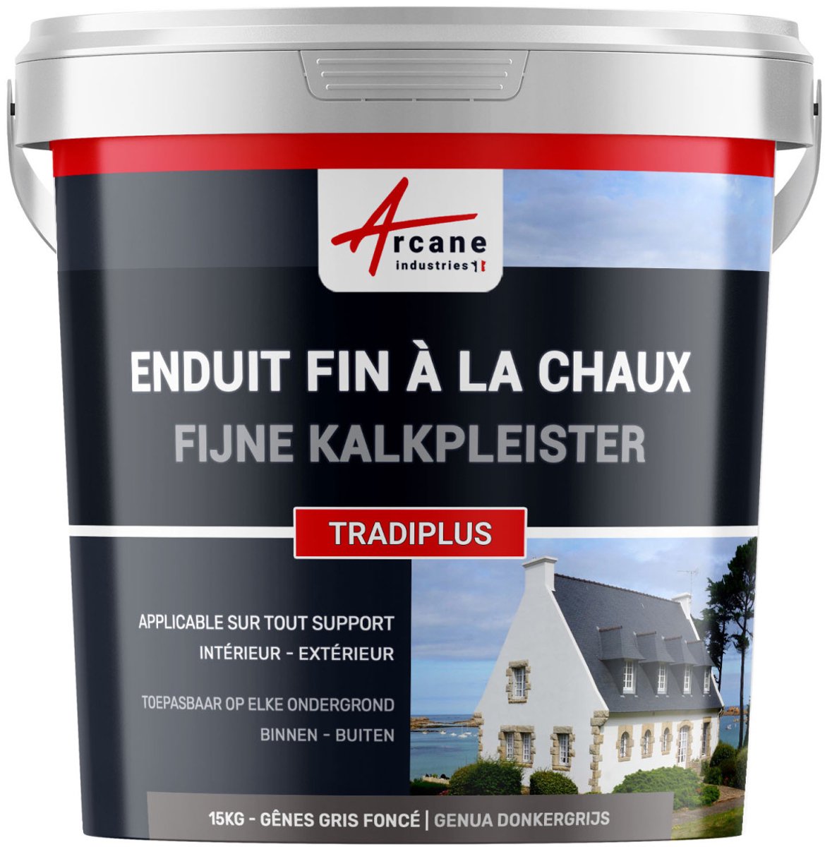 Fijne kalkpleister voor binnen- en buitendecoratie - TRADIPLUS