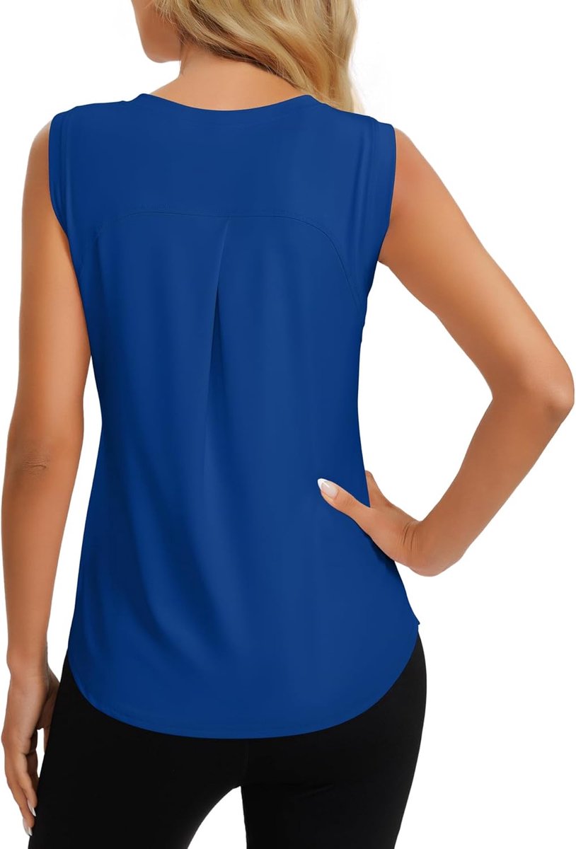 Sport Top Mouwloos Tennis Fitness Shirt Dames Lichte Yoga Sport Topjes