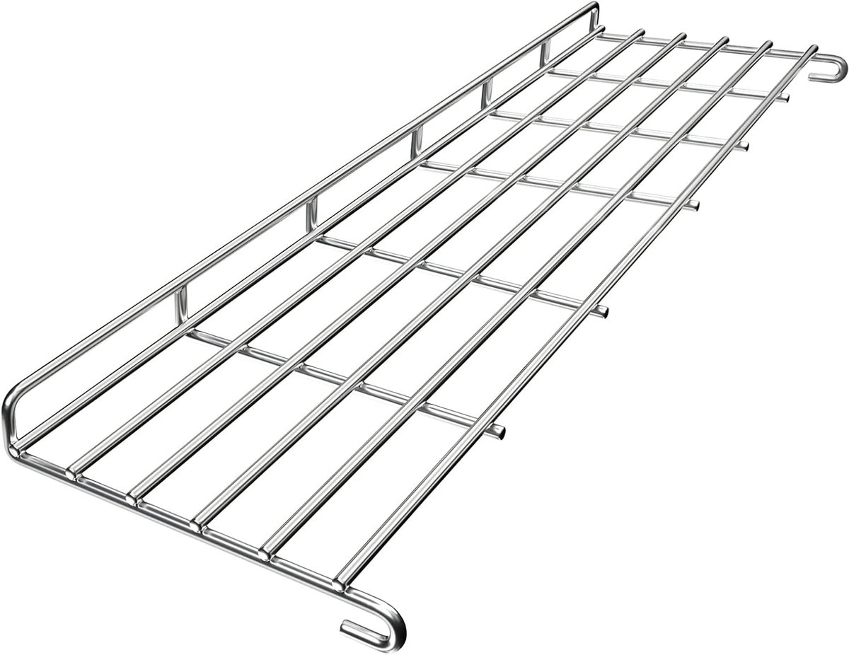 66044 Grill Opwarmrek Roestvrij Staal voor Weber Genesis II E-310, II E-315, II E-330, II E-335, II S-310, II S-335 (2017 en Nieuwer)