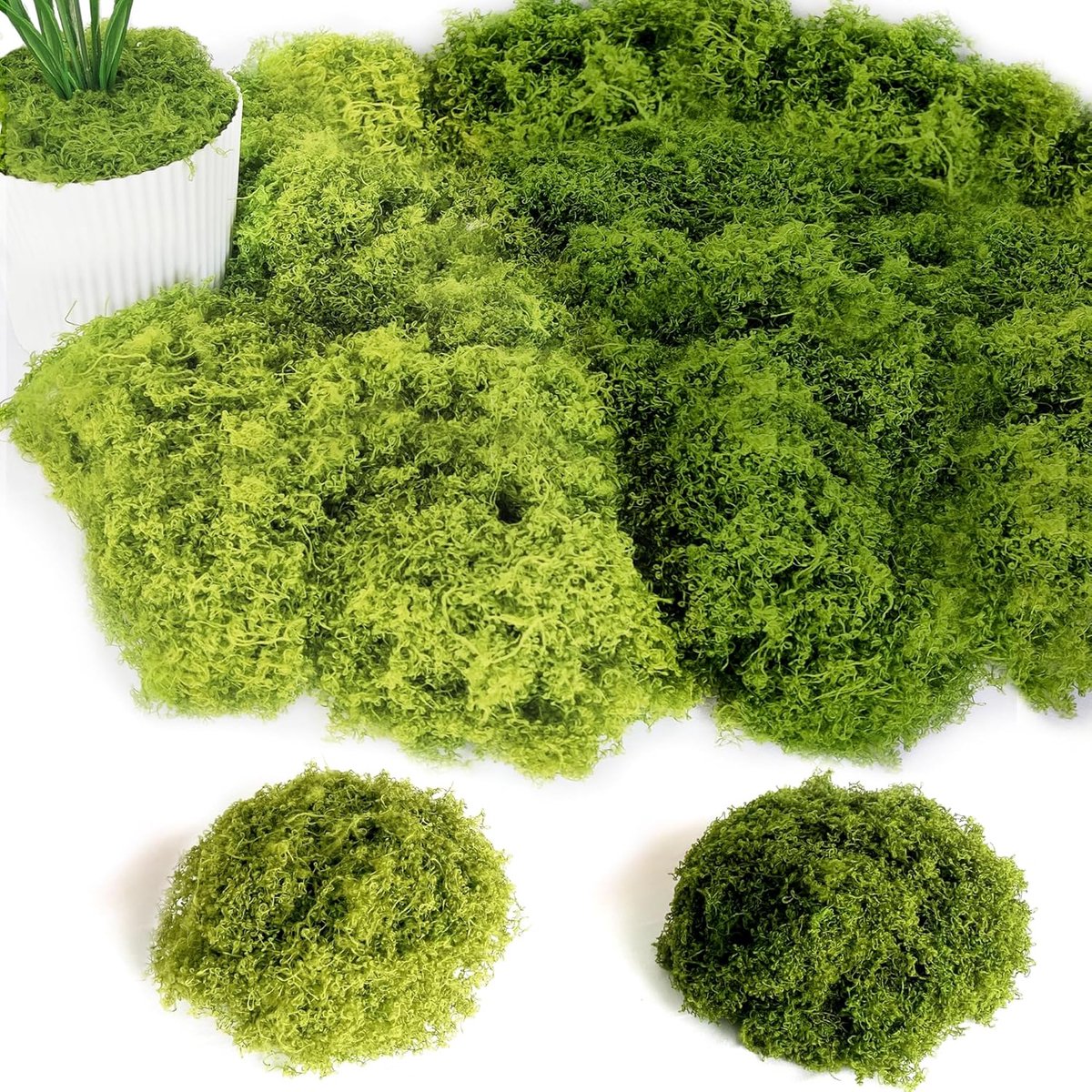 100 g Kunstmos voor Decoratie en Knutselen - Fake Decomoos voor Muur, Kribbe, Aquarium en Modelbouw