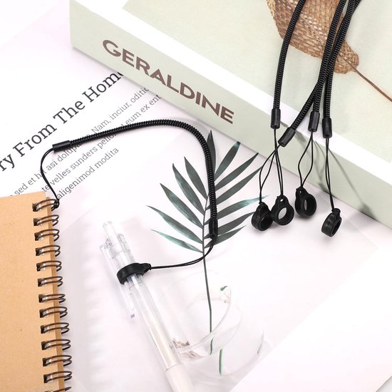 10 Stuks Penkoorden, Elastische Koord met Siliconen Ringen Intrekbare Styluskoord Klembordpenriem Anti-Verlies Tablet Stylushouder voor Het Vastmaken Van de Stylus Aan Het Touchscreen — afbeelding 4