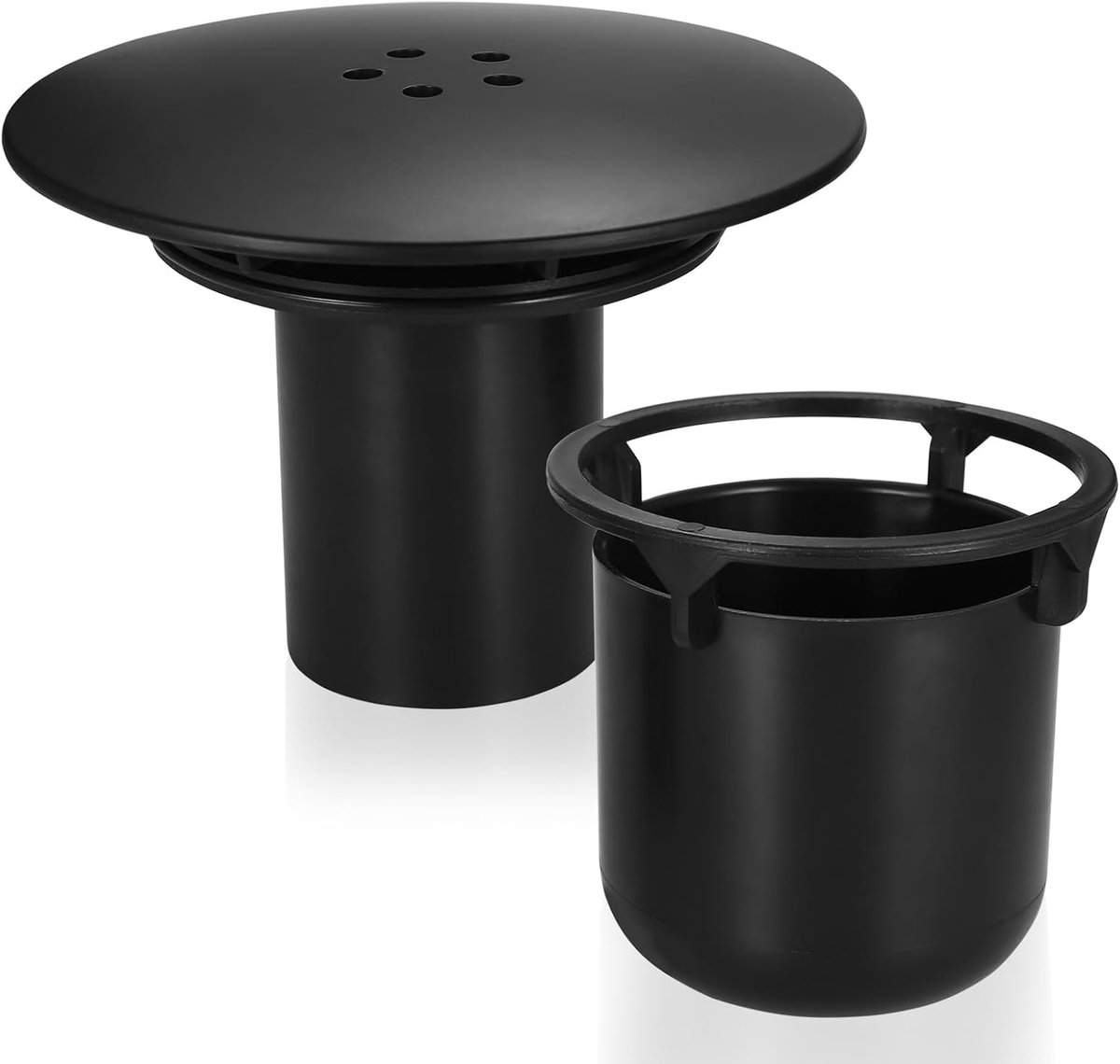 Afdekking, 90 mm/115 mm Afvoerdeckel Douche Afvoerafdekking, Dushabfluss Afdekking voor Viega Tempoplex Afvoergarnituur, Haarfänger Afdekplaat Douche Afvoer Dushabfluss