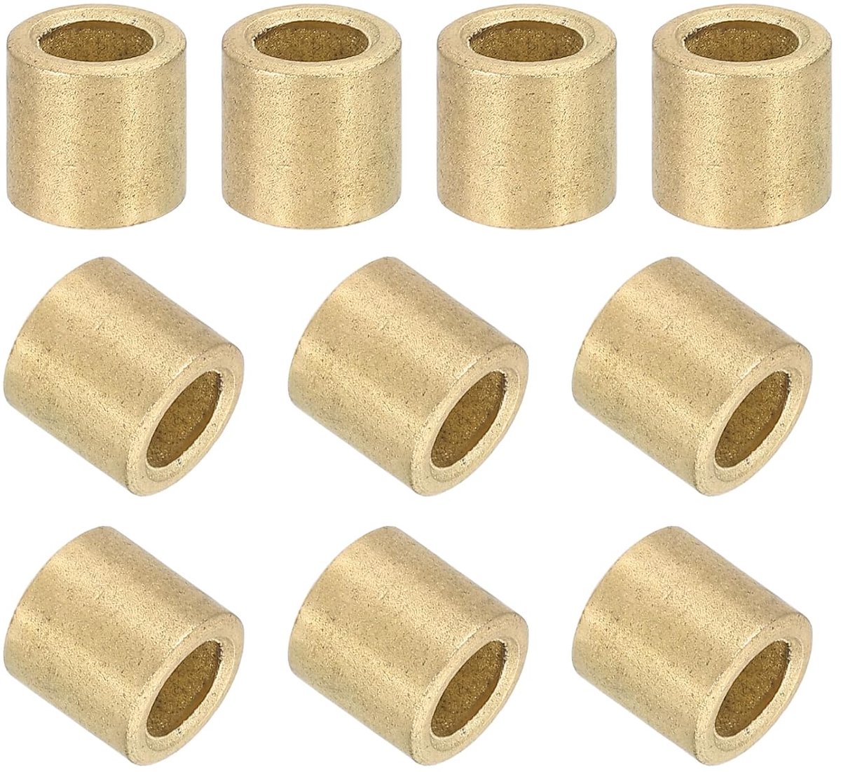 Glijlagers, 5 mm boring x 8 mm buitendiameter x 8 mm lengte, lagerhuls, brons, glijbussen voor industriële installaties