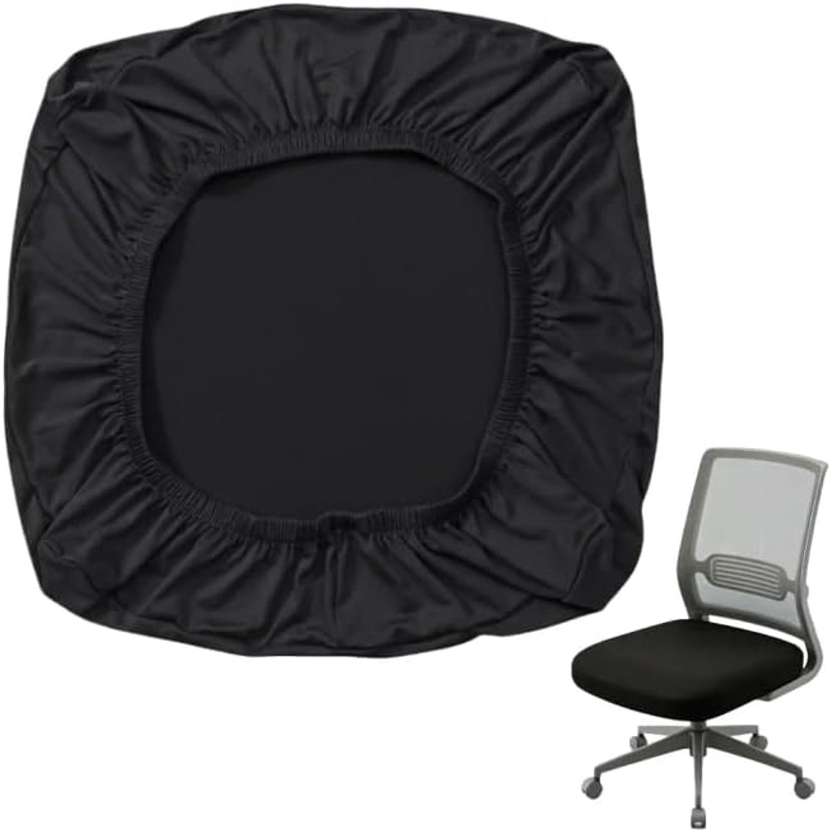 bureaustoel bekleding zitbeschermer bureaustoel zwart stoelbeschermer zitvlak elastische gaming stoel bekleding wasbare hoezen voor stoelen stoelhoezen voor bureaustoel en computerstoel