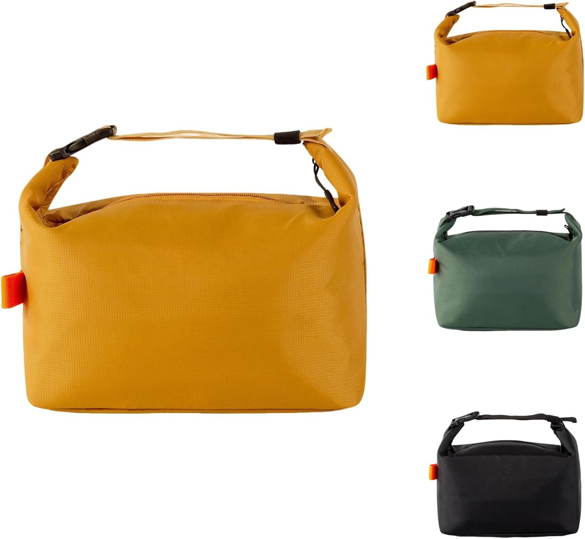 Geïsoleerde lunchtas, lekbestendige thermische lunchtas voor volwassenen en kinderen, waterbestendige koeltas met grote capaciteit voor werk, school, picknick en reizen (geel)