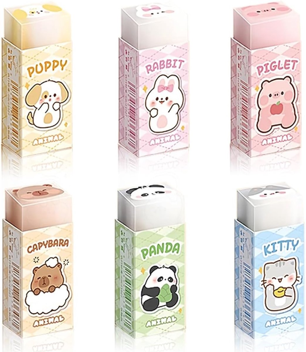 Gumpotlood met zachte gum - schattige dierengum - kleurrijke animaties - perfect voor kinderen - ShopVlot