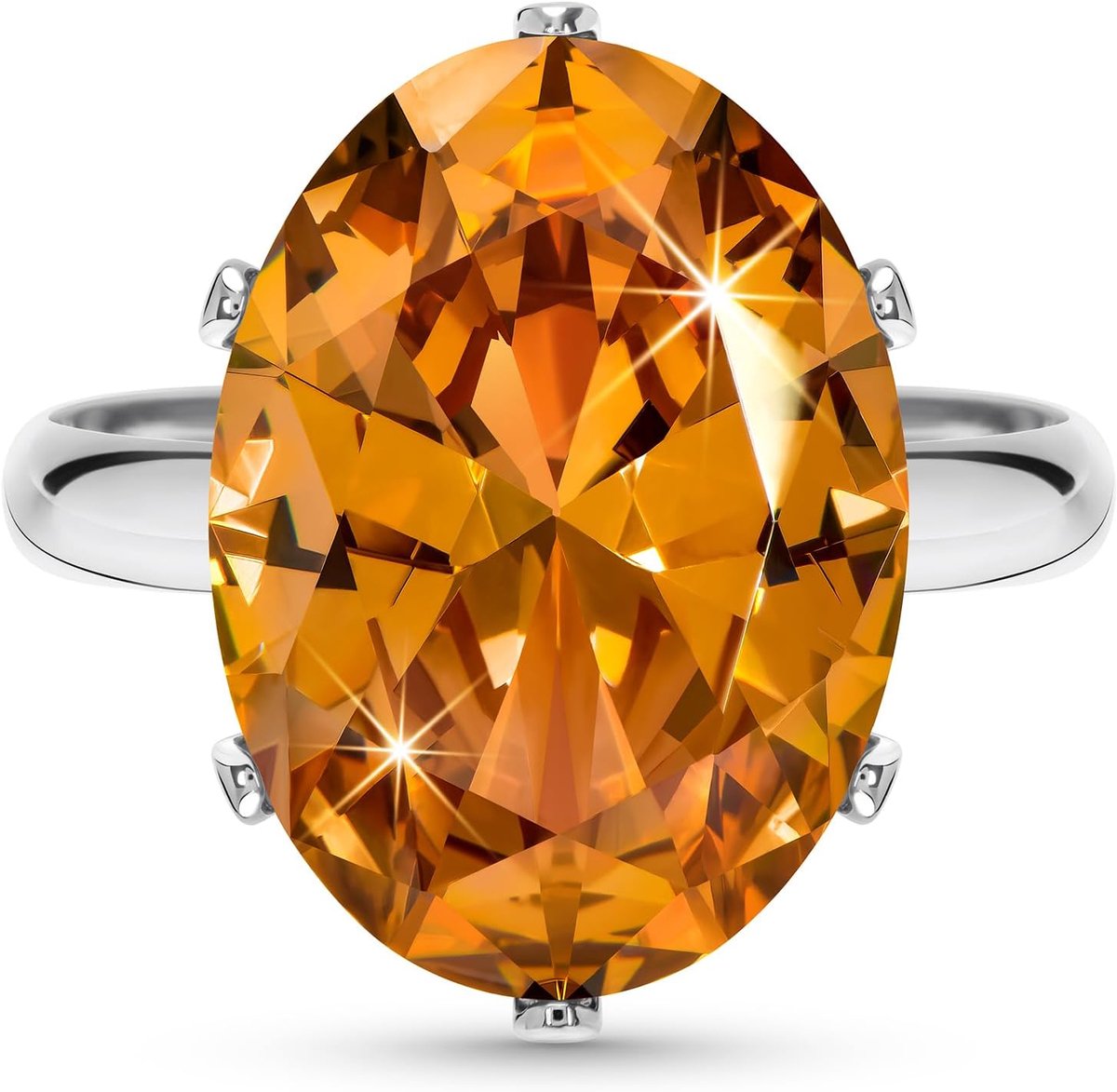 Ringen voor dames, moissanite ring met nepdiamant, verstelbare ring met grote vingers voor dames, koperen ringen zijn verkrijgbaar in drie tinten goud, roségoud en zilver