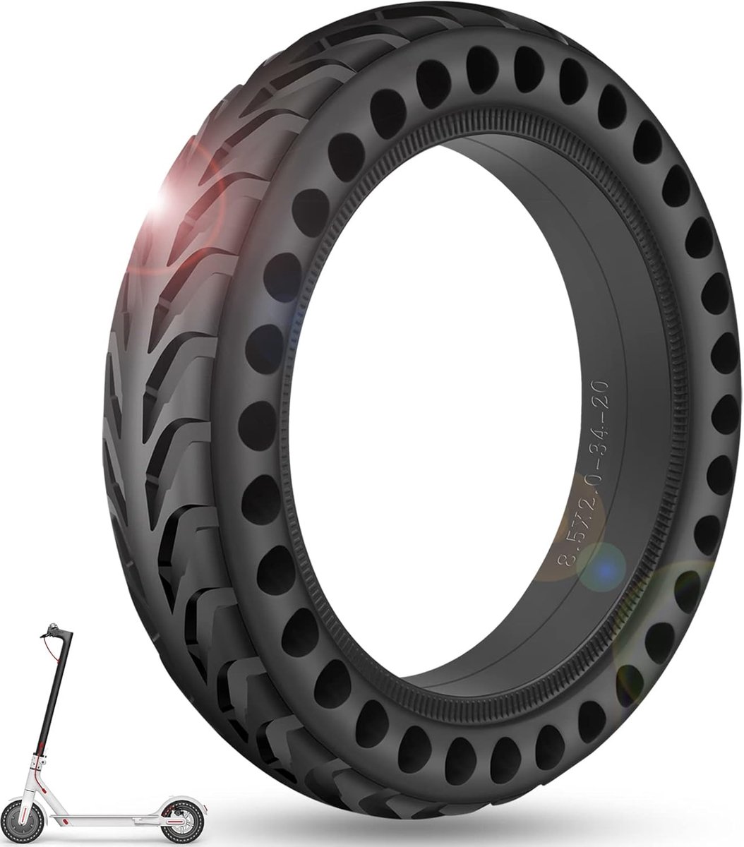 8.5 Inch Massibise Wiel voor elektrische step, 8 1/2 x2 Vervangende banden, 50/75-6.1 Vervangend wiel voor Xiaomi Pro 2 / M365 / M365 Pro / 1S / 3/3 Lite/Essential