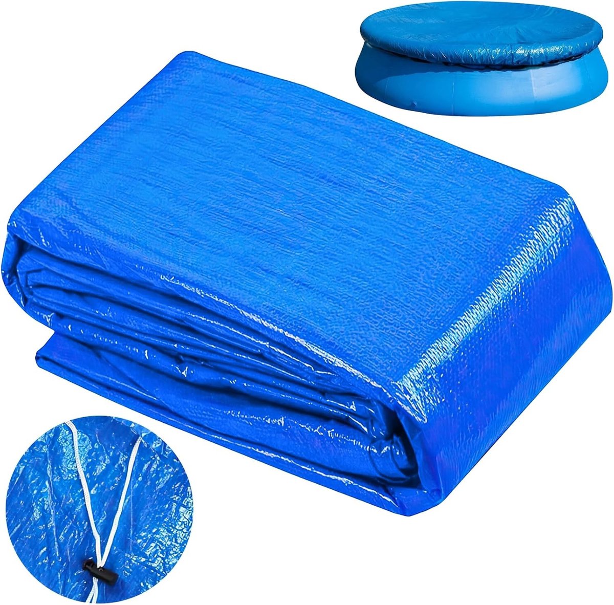 Poolcover 210 cm - waterdicht - windbestendig en scheurbestendig - bescherm je zwembad - ShopVlot