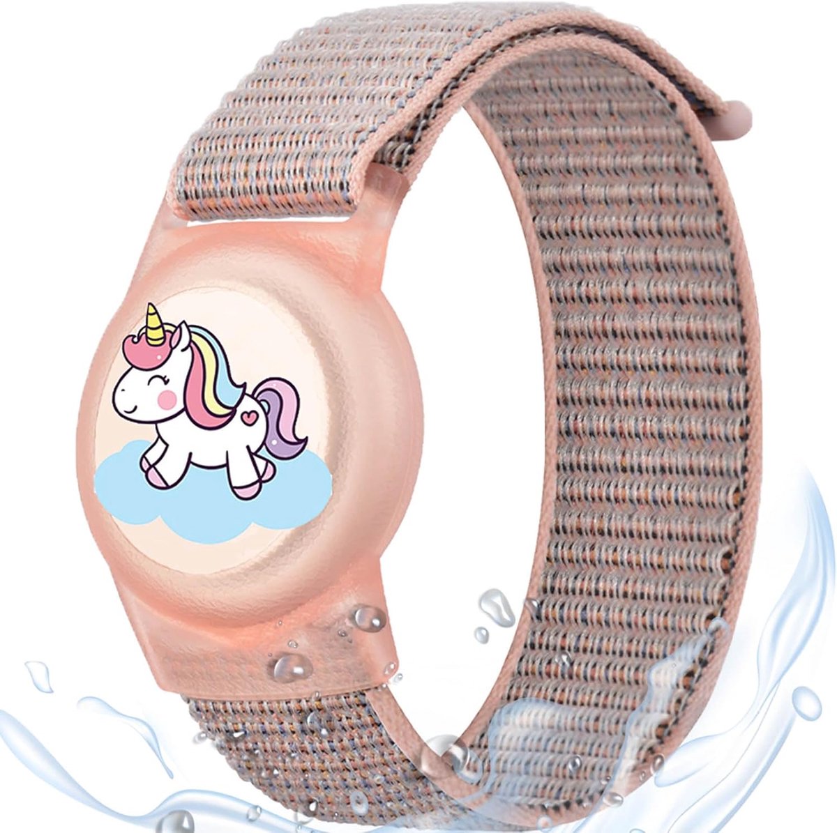 Kinderarmband voor AirTag, waterdichte nylon verborgen GPS-trackerhouders polsbandjes compatibel met AirTag, verstelbare horlogeband voor kind peuter