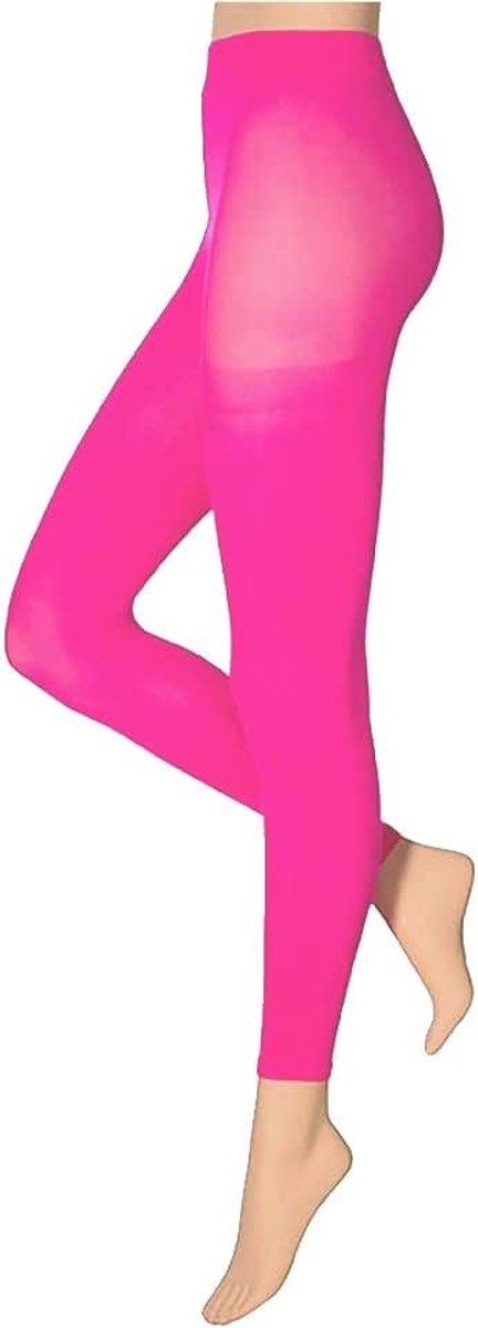 krautwear Leggins voor dames en meisjes, 60 denier, carnaval, yoga, zwart, rood, blauw, wit, rood, neon, roze, groen, geel